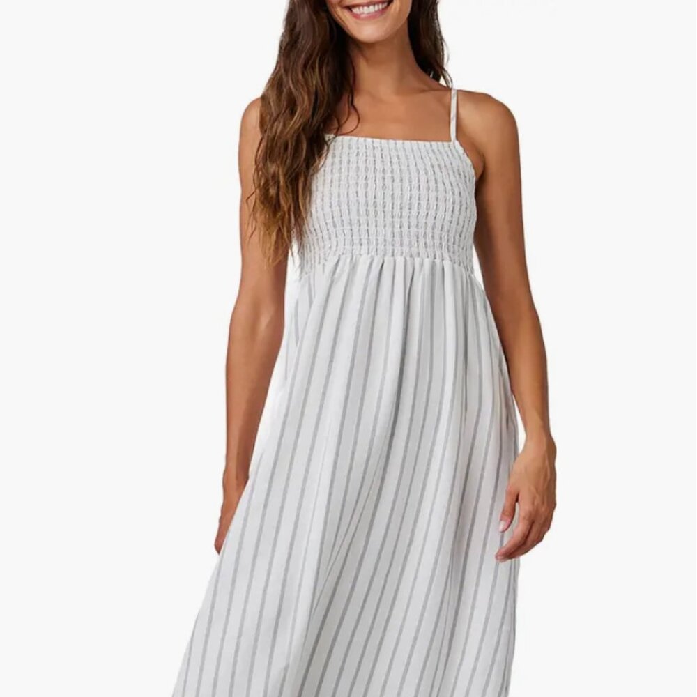Monrow Gauze Smocked Long Dress